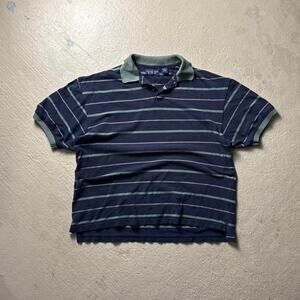 Vintage 90s Striped Heavyweight Polo Men's XL Roundtree Yorke